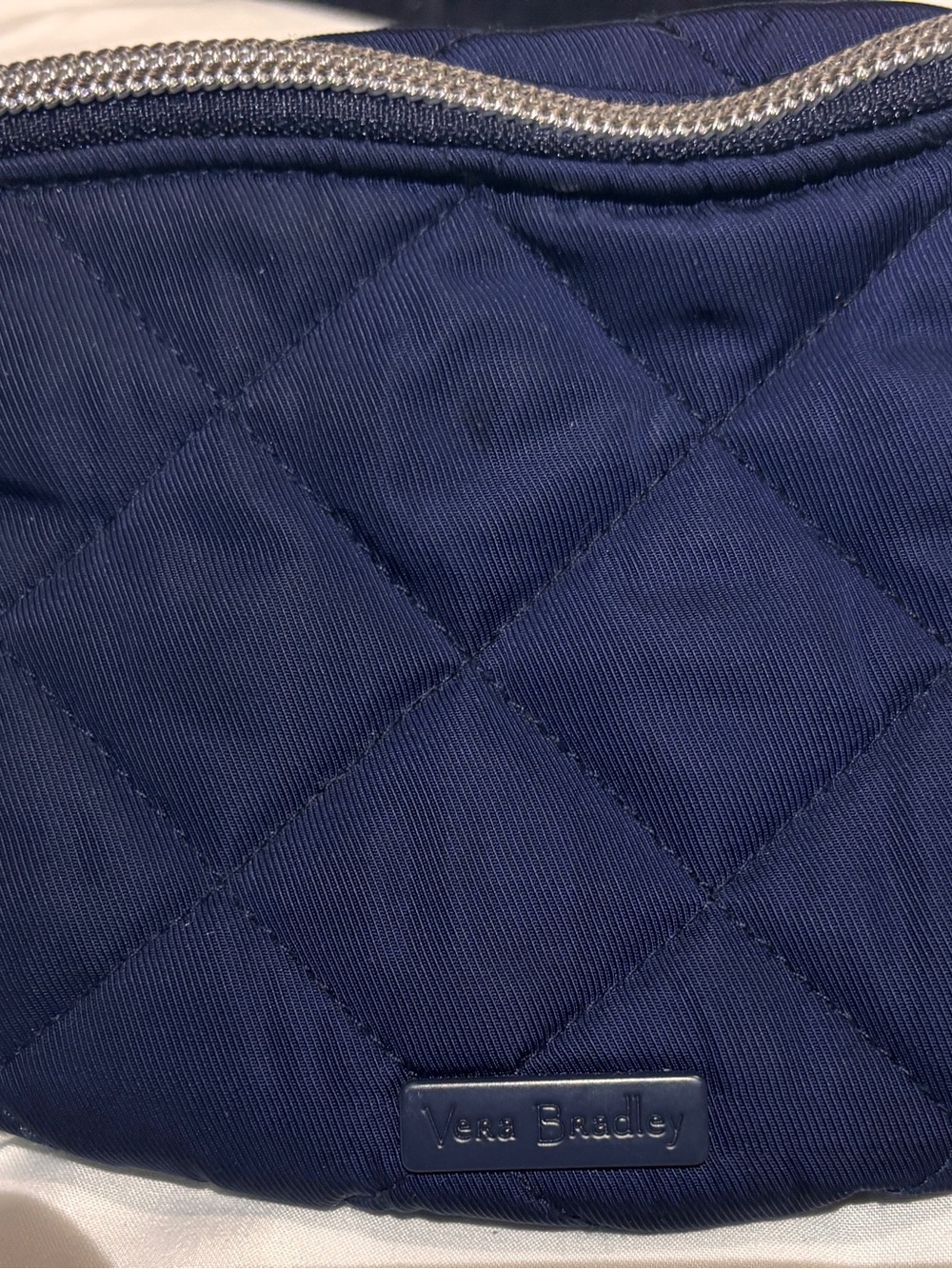 Vera Bradley Quilted Navy Blue Belt Bag Fanny Pack Crossbody